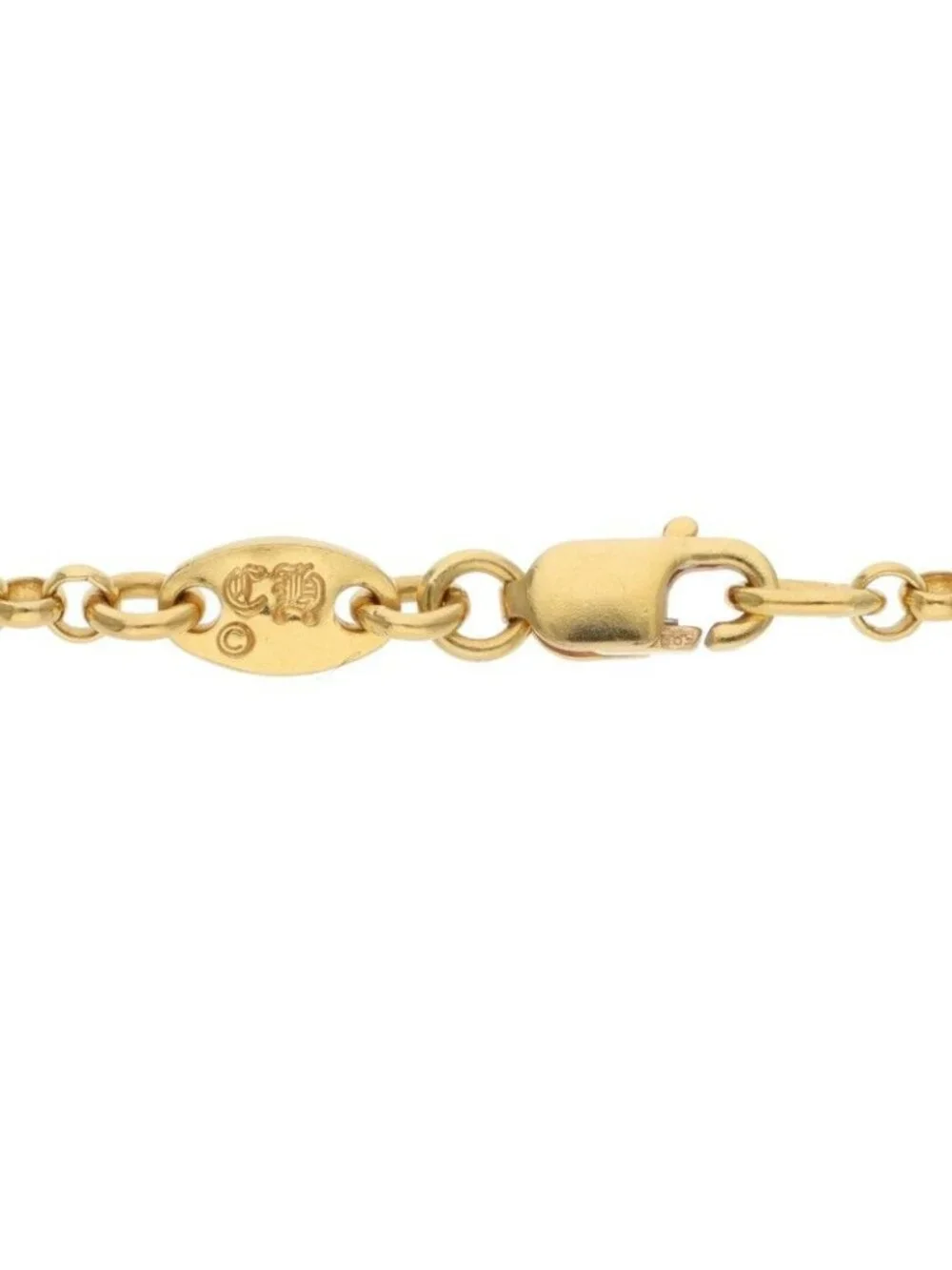 Chrome Hearts 22k Neckchain Roll Chain Gold Necklace